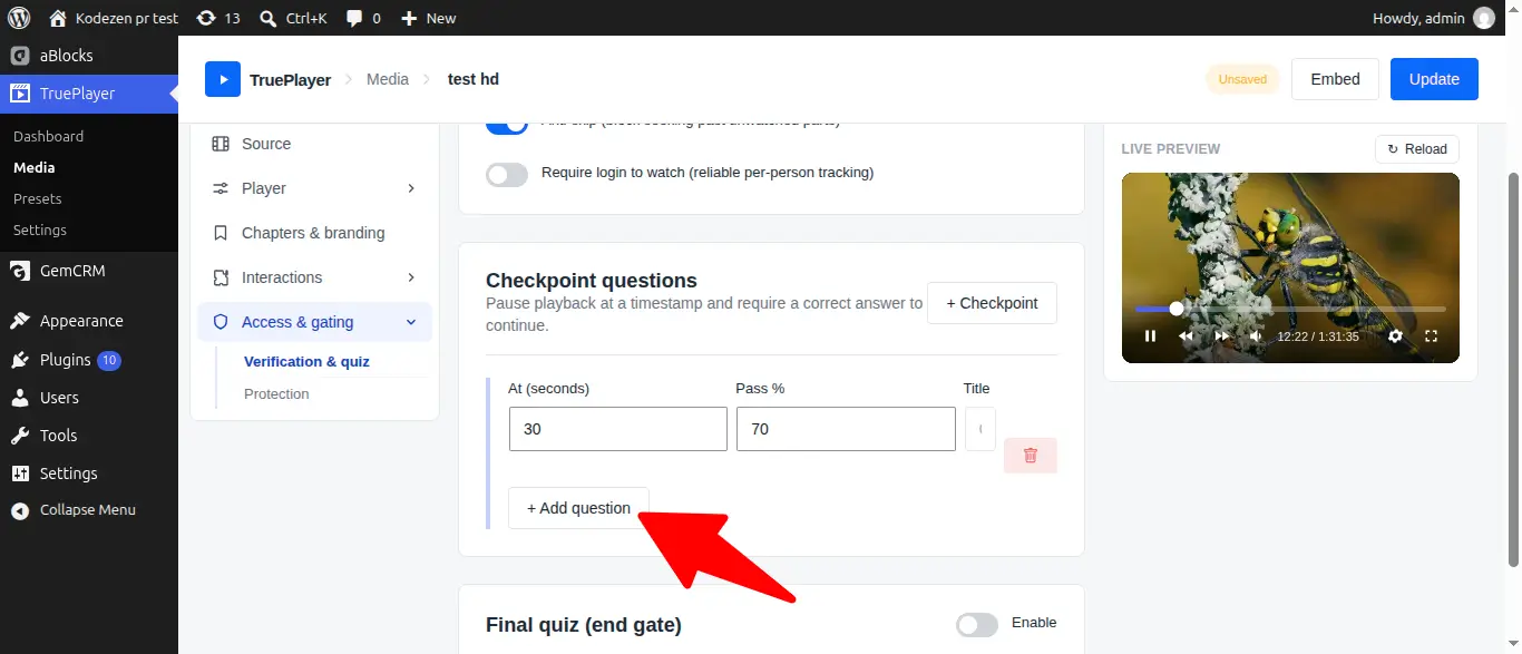 Add Questions Add Questions