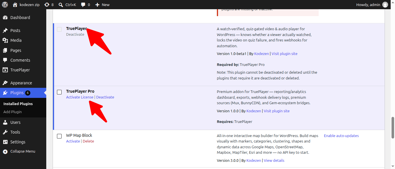 Installed Plugins