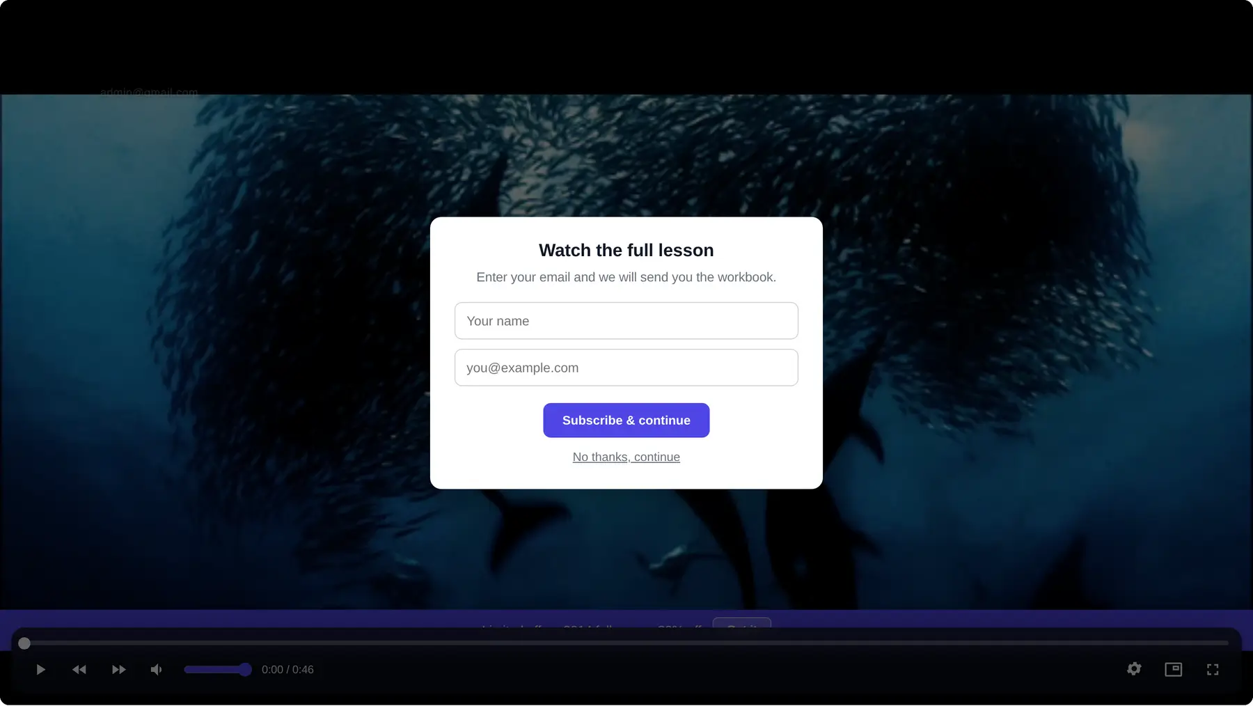 Subscription form