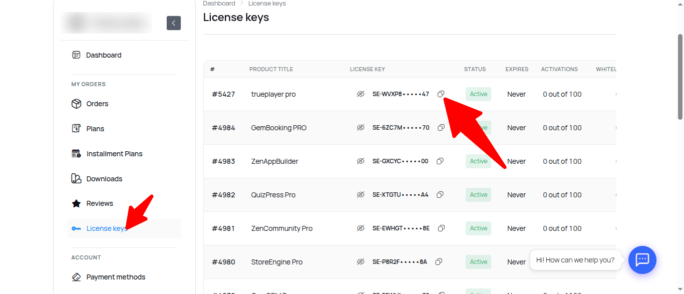 License Key